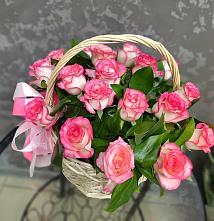 Цветочная композиция из Розы в корзине #REPLACE_PRED# Николаевской Краснодарского края